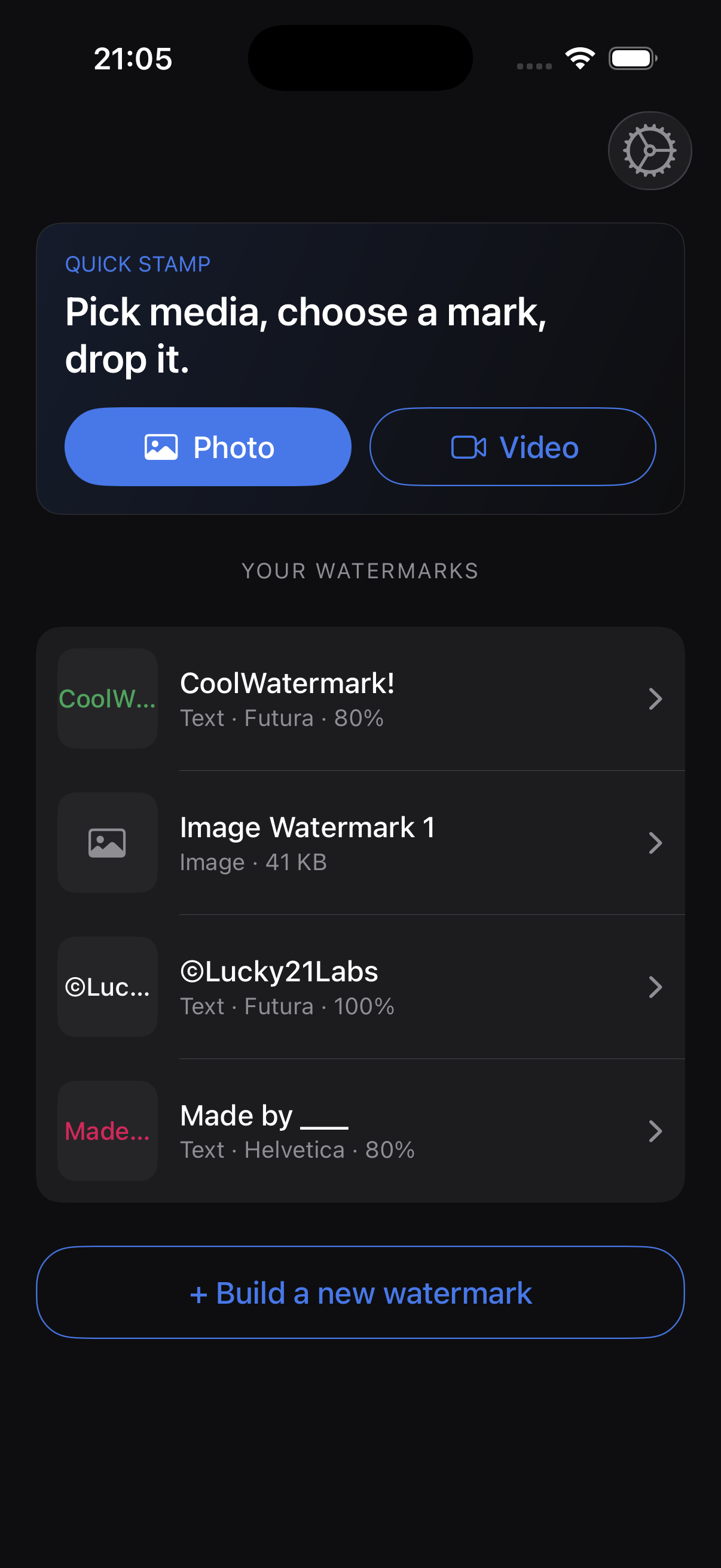 Togu Media Watermarker app screenshot